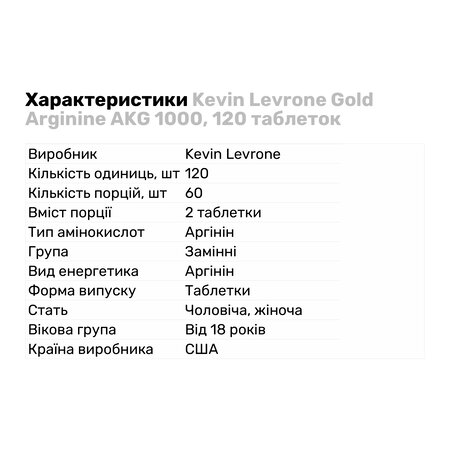 ال آرژنین کوین لورون گلد Kevin GOLD L-ARGININE 1000 5 ال آرژنین کوین لورون گلد