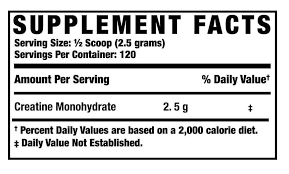 کراتین رونی کلمن 26 کراتین مونوهیدرات رونی کلمن