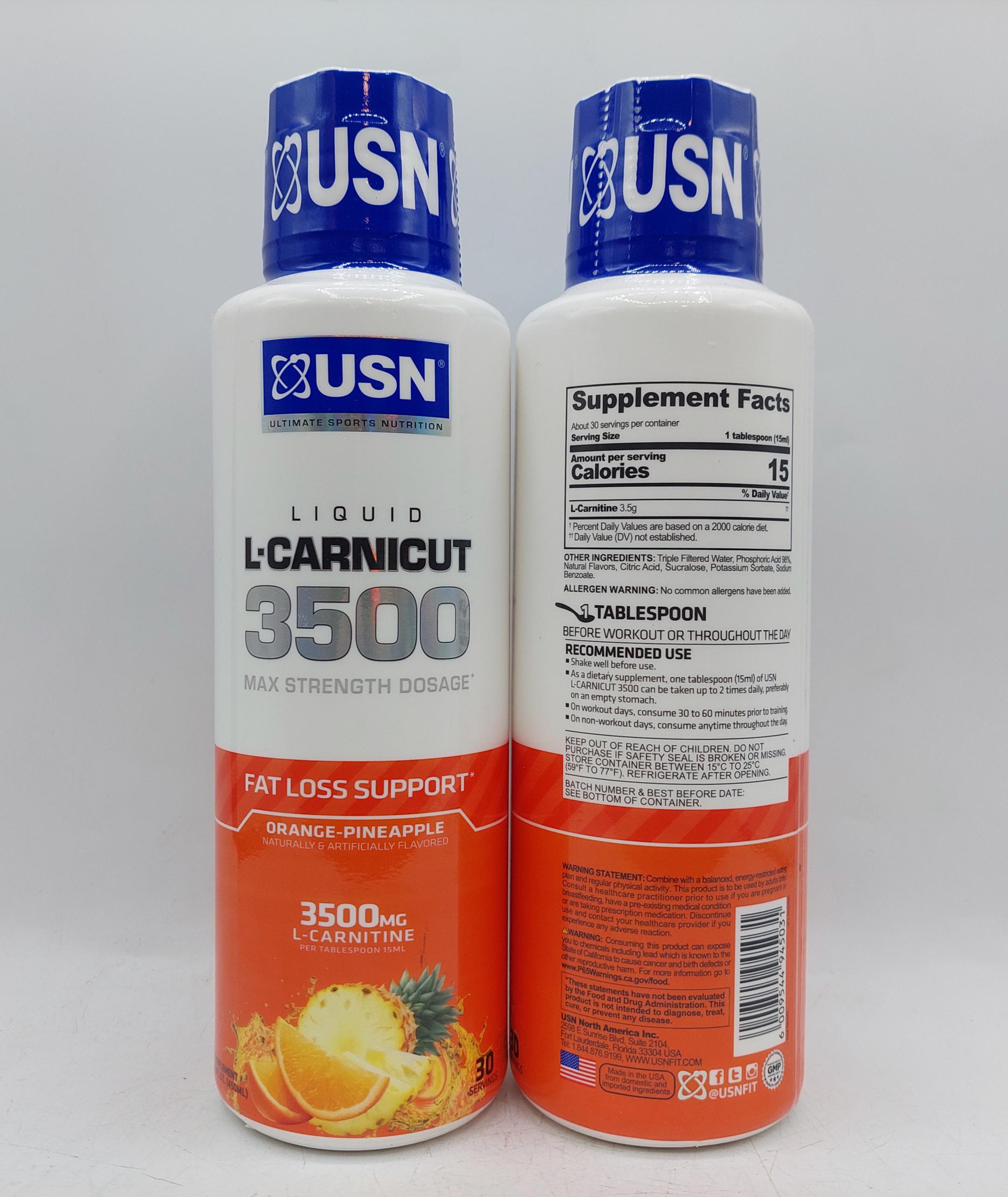 الکارنتین مایع یو اس ان USN دوز 3500 2 الکارنتین مایع یو اس ان USN دوز 3500 - Image 2