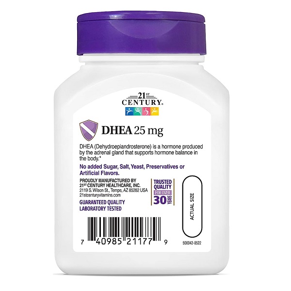 دهیدرواپی آندروسترون سنتری 21st Century DHEA 4 دهیدرواپی آندروسترون سنتری 21st Century DHEA