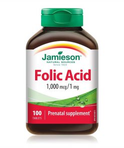 فولیک اسید جمیسون 100 عدد Jamieson Folic Acid 1mg