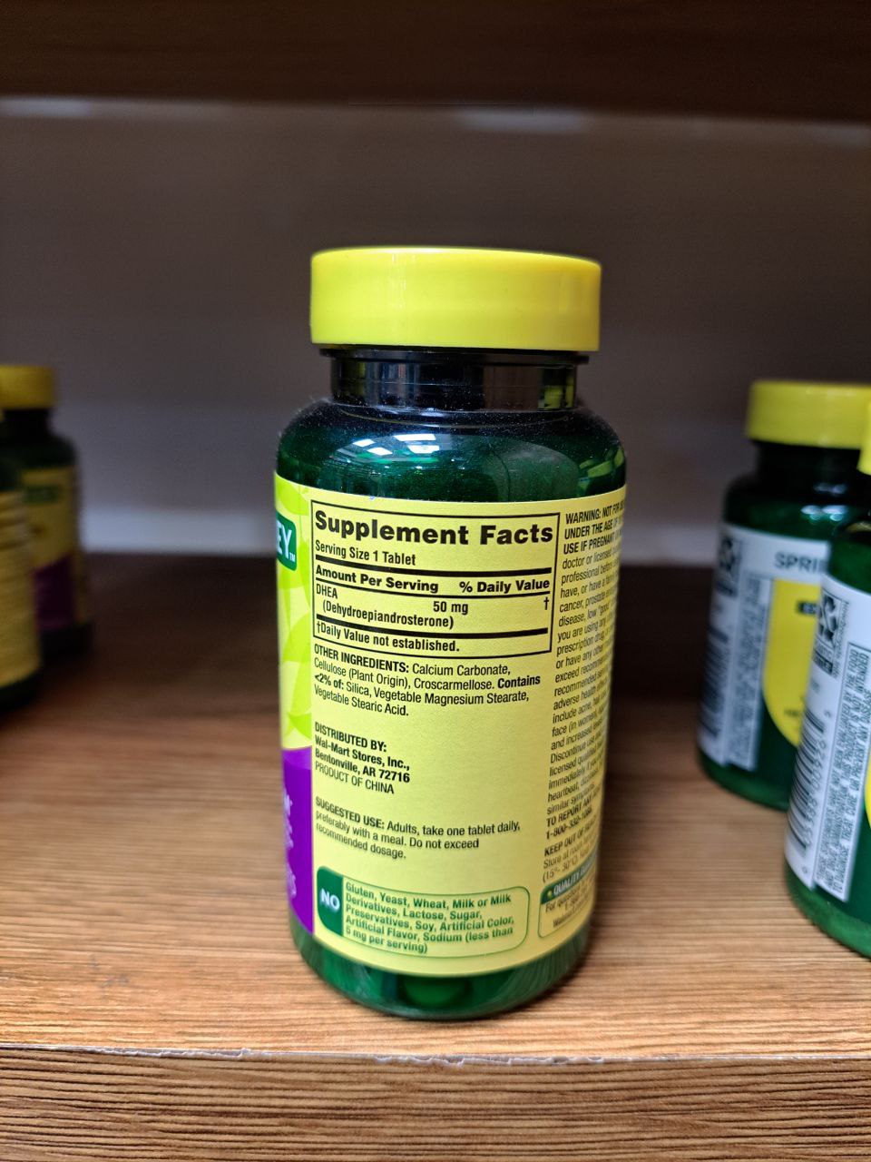 دی اچ ای آ اسپرینگ والی Spring Valley DHEA 50mg 3 دی اچ ای آ اسپرینگ والی Spring Valley DHEA 50mg