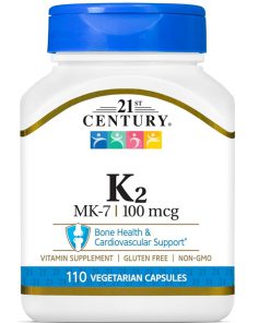 ویتامین کا سنتری 100 میلی گرم 110 عدد 21st Century Vitamin K2 (MK-7)