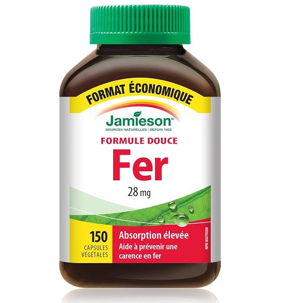 کپسول آهن جمیسون 28 میلی گرم 150 عدد Jamieson Gentle Iron 2 کپسول آهن جمیسون 28 میلی گرم 150 عدد Jamieson Gentle Iron