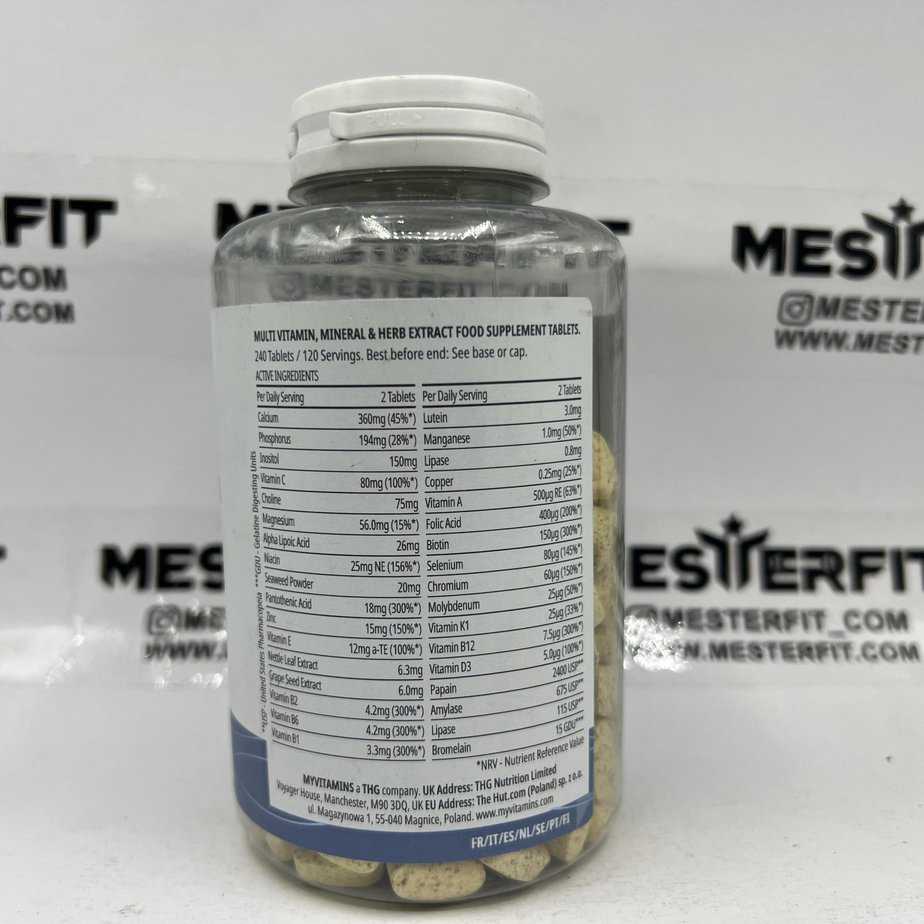 مینرال و مولتی ویتامین مای پروتئین آلفا من Myvitamins Alpha Men 7 مینرال و مولتی ویتامین مای پروتئین آلفا من Myvitamins Alpha Men - Image 7