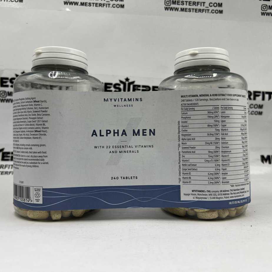 مینرال و مولتی ویتامین مای پروتئین آلفا من Myvitamins Alpha Men 2 مینرال و مولتی ویتامین مای پروتئین آلفا من Myvitamins Alpha Men - Image 2