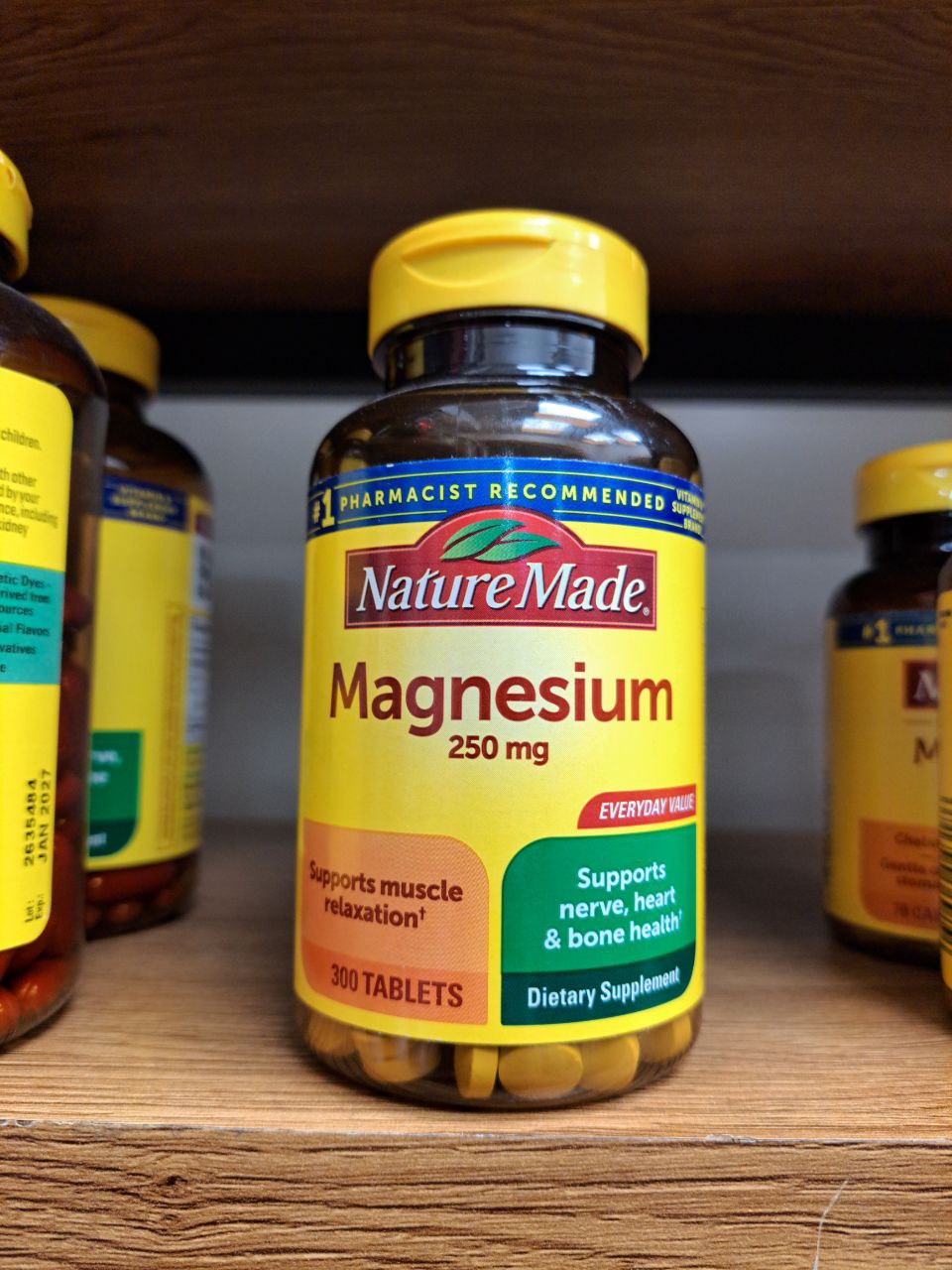 منیزیم 250 میلی گرم نیچرمید Magnesium 250 mg Tablets Nature Made 2 منیزیم 250 میلی گرم نیچرمید Magnesium 250 mg Tablets Nature Made