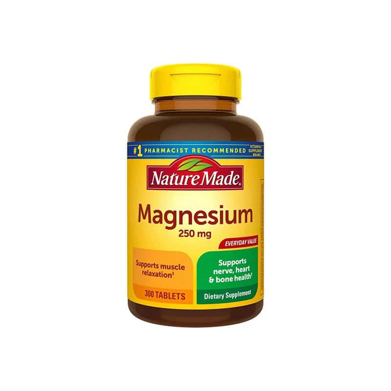 منیزیم 250 میلی گرم نیچرمید Magnesium 250 mg Tablets Nature Made 1 منیزیم 250 میلی گرم نیچرمید