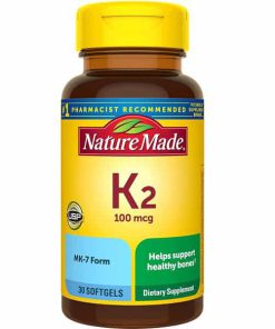 ویتامین K2 نیچرمید 100 میکروگرم 30 عدد برای سلامت استخوان
