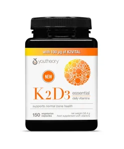 کپسول ویتامین K2 و D3 یوتئوری 150 عدد