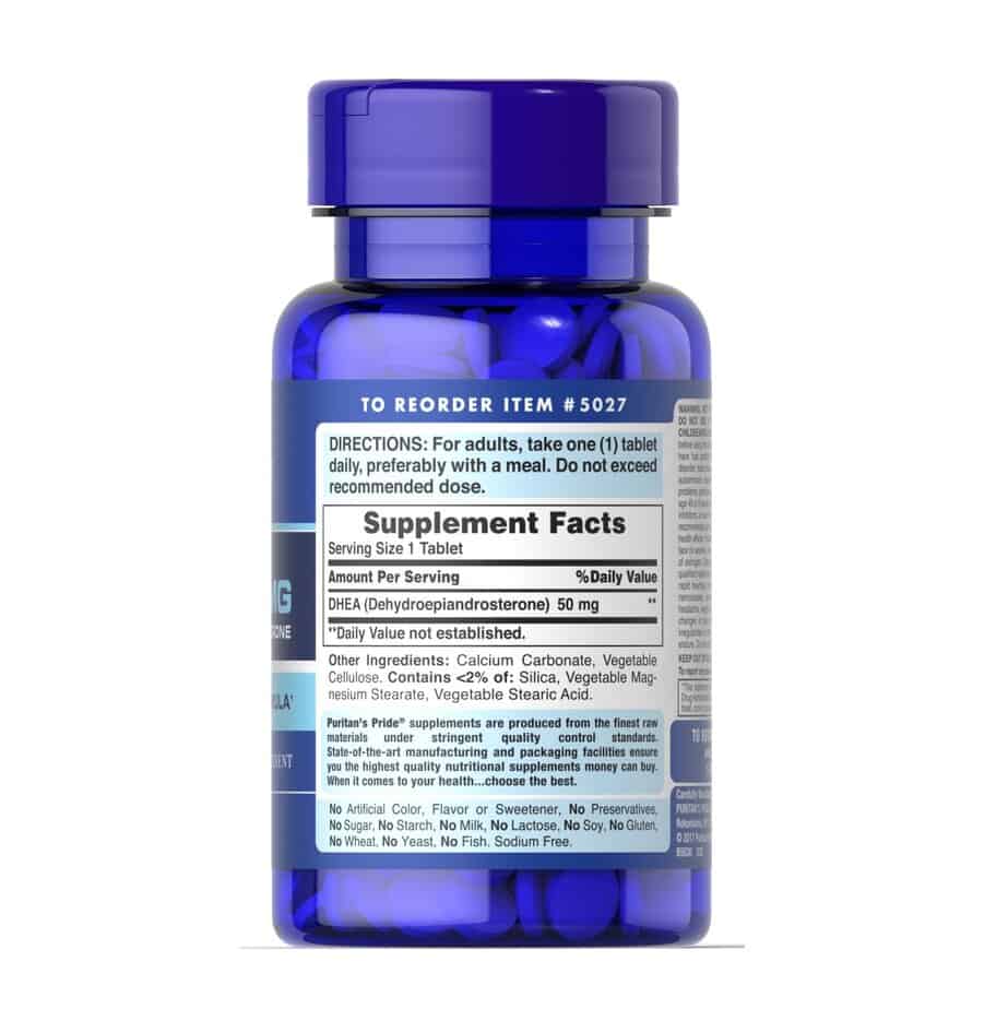 دی اچ ای آ 50 پوریتنز پراید 100 عددی Puritan's Pride DHEA 50 mg 2 دی اچ ای آ 50 پوریتنز پراید 100 عددی