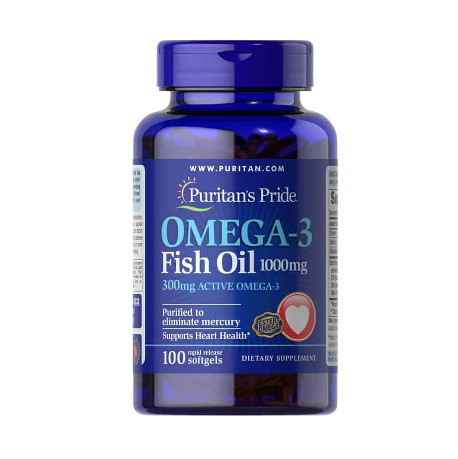 روغن ماهی امگا 3 پوریتنز پراید 100 عددی Puritan's Pride Omega-3 Fish Oil 1000 mg 1 روغن ماهی امگا 3 پوریتنز پراید