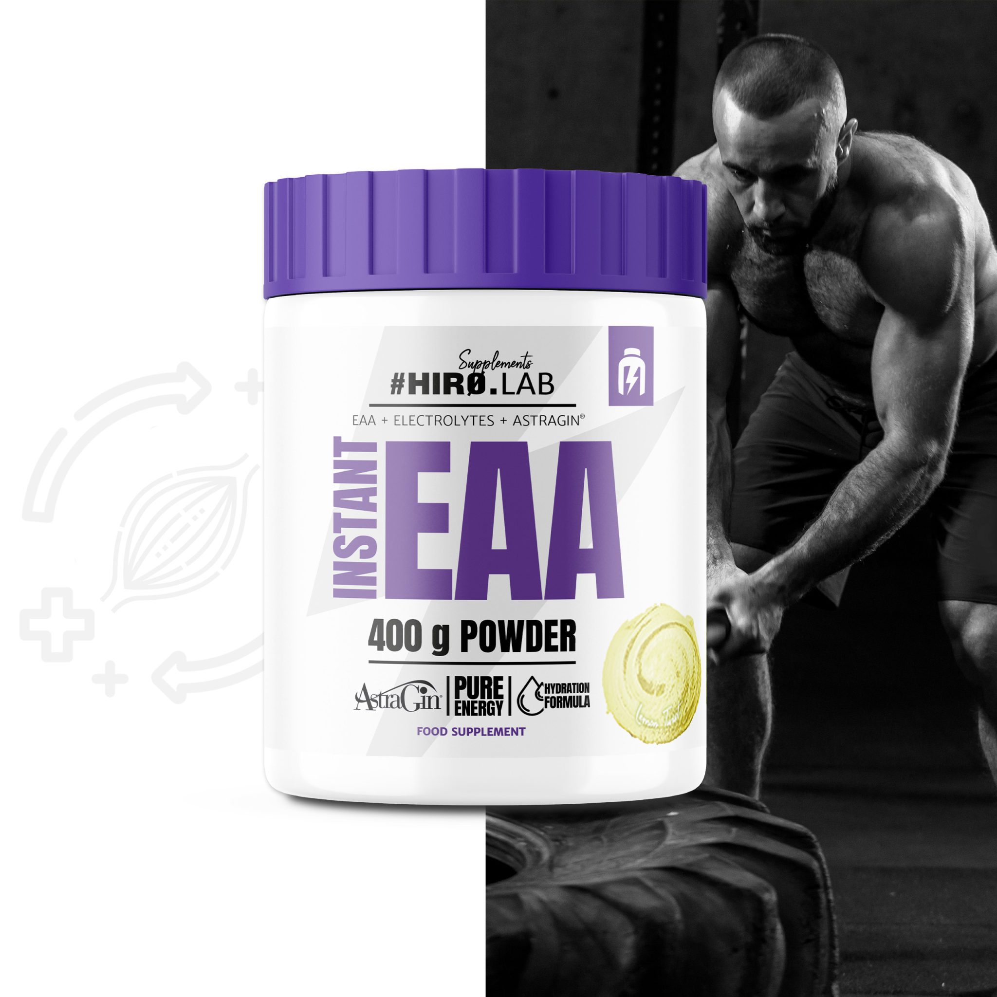 پودر ای ای ای هیرولب طعم دار 400 گرم Hiro.Lab EAA