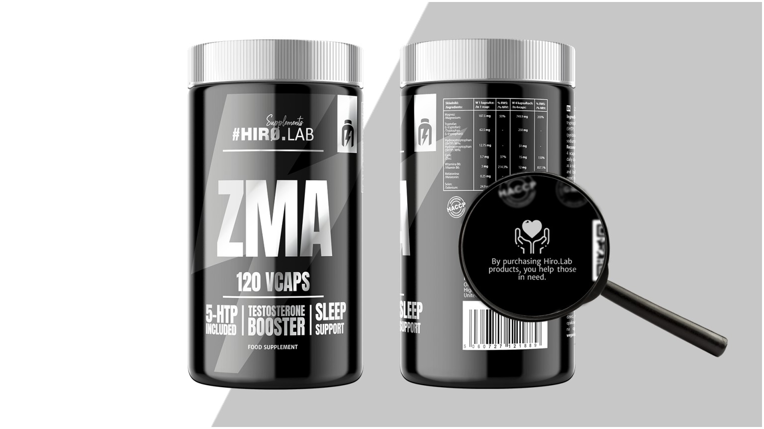 کپسول ZMA هیرولب 120 عدد Hiro.Lab ZMA