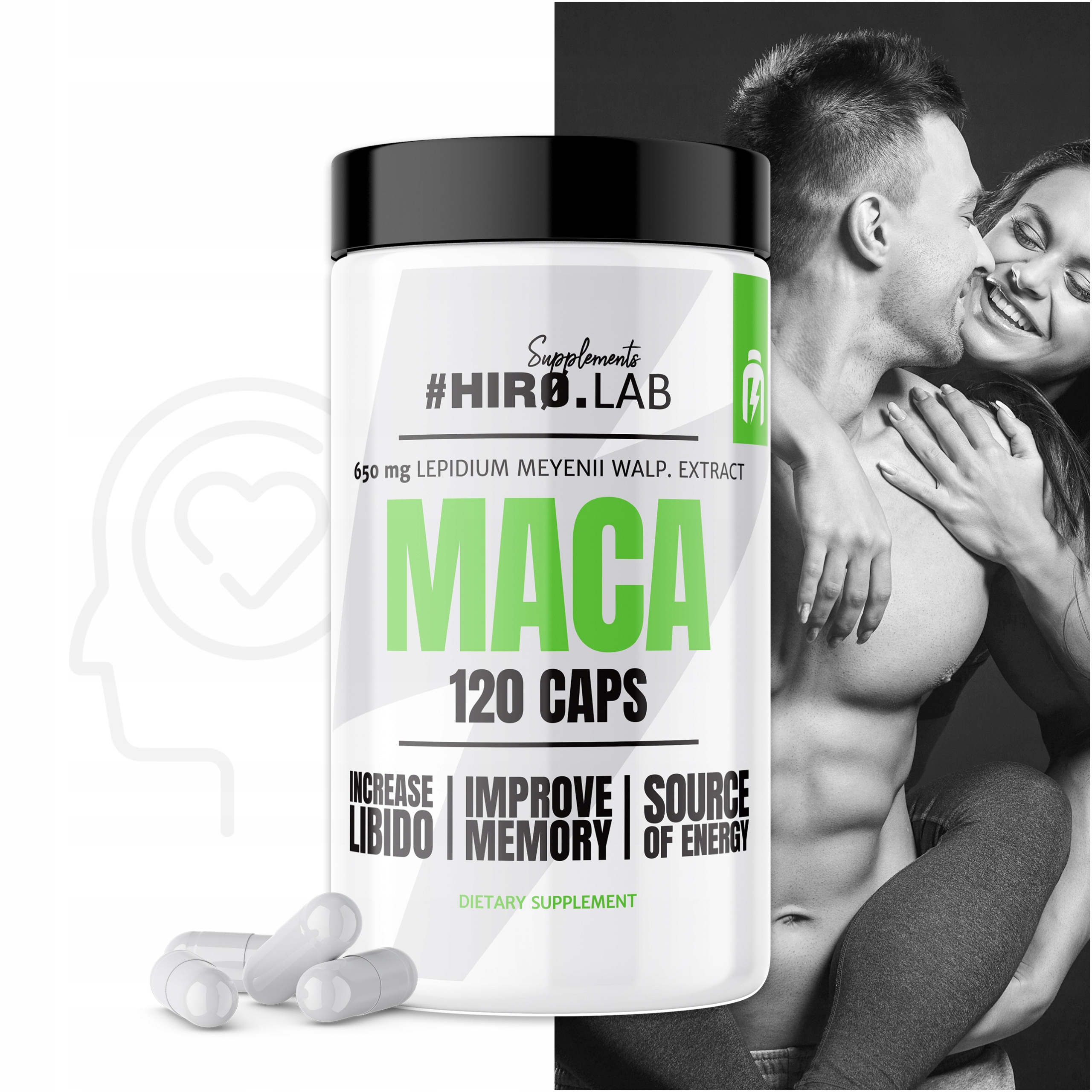 کپسول ماکا هیرولب 120 عدد HIRO.LAB Maca