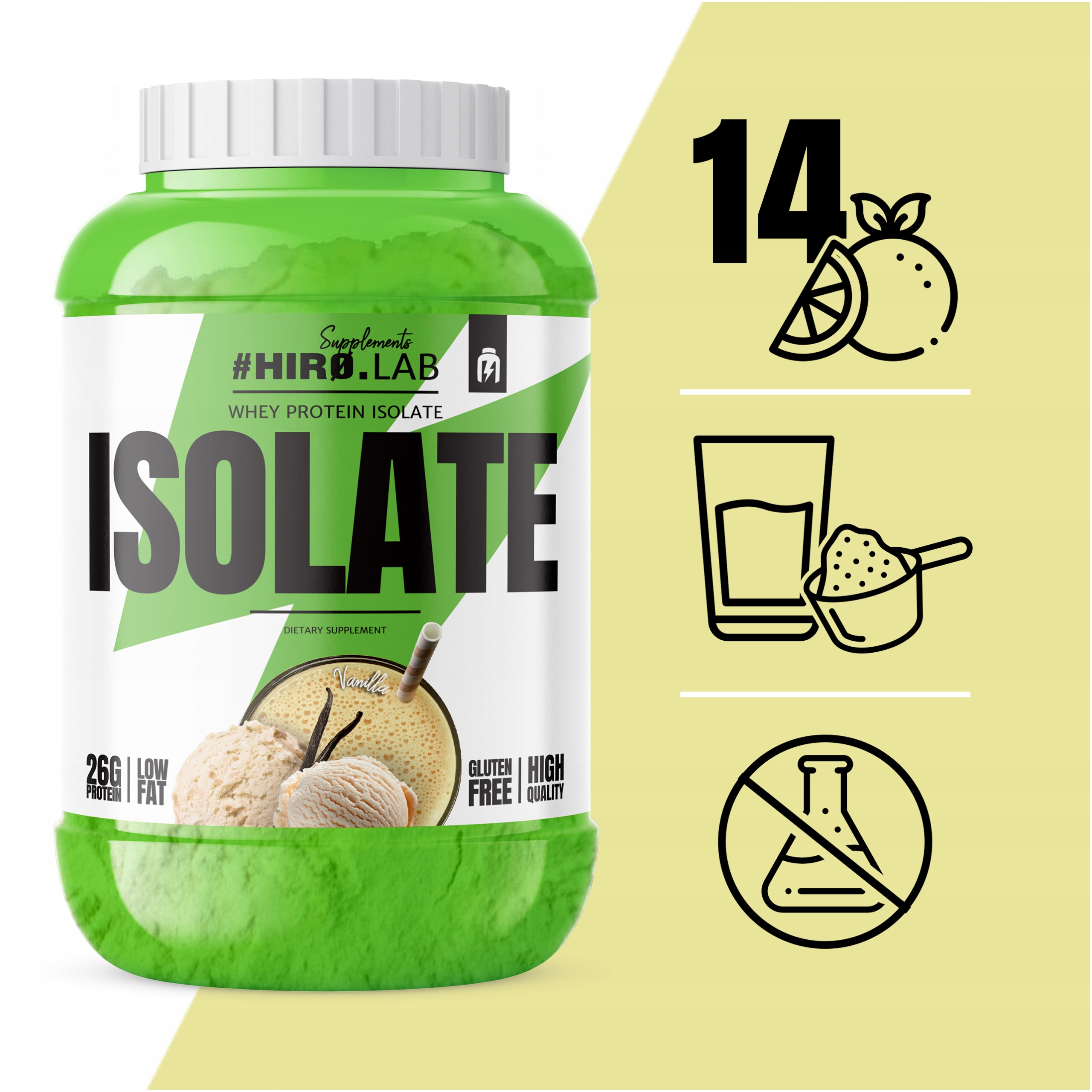 پودر پروتئین وی ایزوله هیرولب 1800 گرم 9 پودر پروتئین وی ایزوله هیرولب 1800 گرم