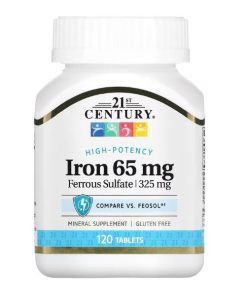 قرص آهن سنتری 21st Century Iron 65mg