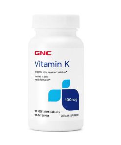 ویتامین کا جی ان سی GNC Vitamin K 100mcg