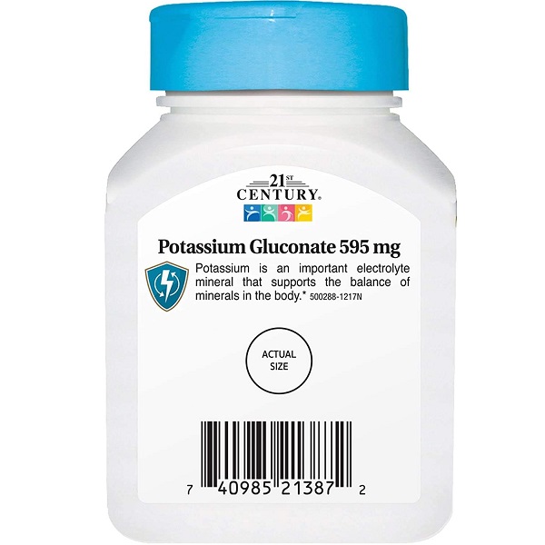 پتاسیم گلوکنات سنتری 21st Century Potassium Gluconate 2 پتاسیم گلوکنات سنتری 21st Century Potassium Gluconate