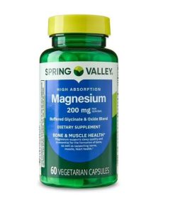 منیزیم اسپرینگ والی Spring Valley Magnesium 200mg