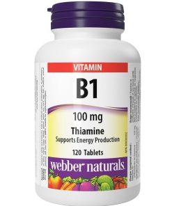 کپسول تیامین ویتامین ب 1 وبر نچرالز Webber Naturals Vitamin B1
