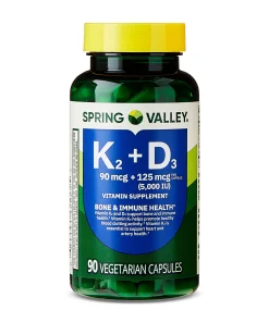 ویتامین K2 و D3 اسپرینگ والی Spring Valley Vitamin K2 + D3